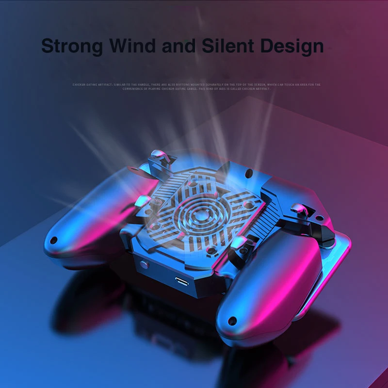 MEMO AK88 SIX Finger Gamepad Control for PUBG Mobile Game Android iOS smartphone Cooling Fan Controller with 1200mAh | Электроника