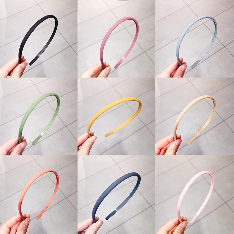 1PCs Candy Color Headband Head Buckle Wide Section Plastic Teeth Hair Band Hoop Women Girls Accessories Headwear |