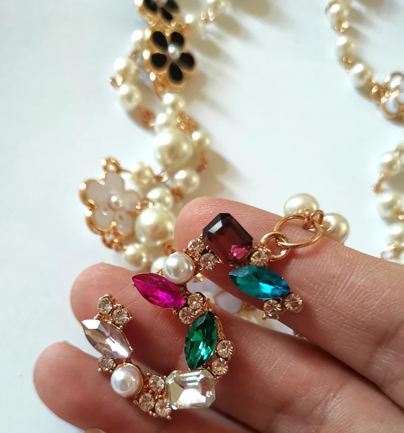 Красочное ожерелье с подвеской № 5 цепочкой в виде камелии украшение для