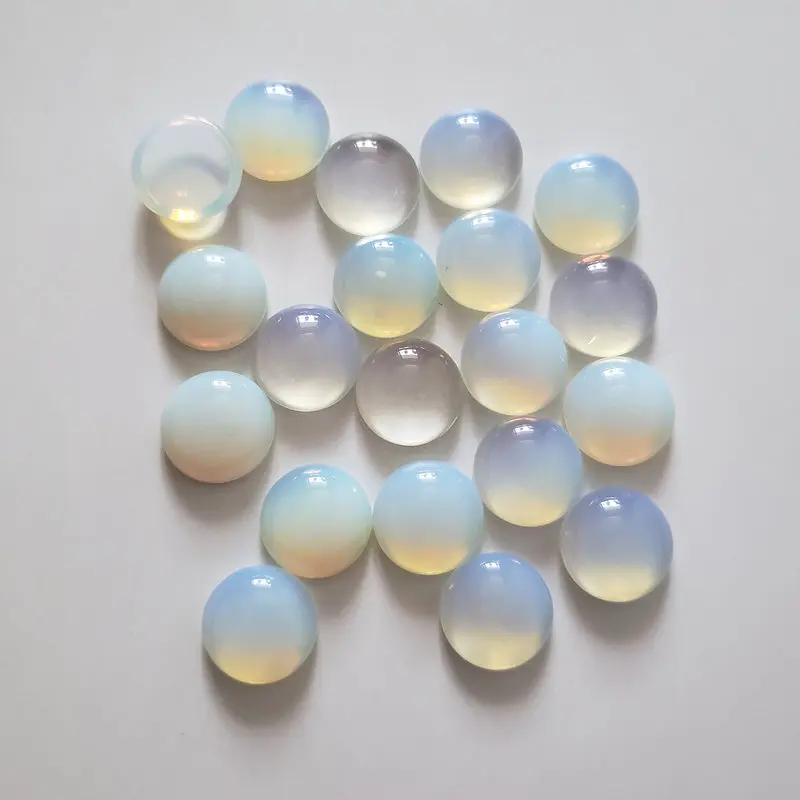 

2020 fashion good quality round CAB CABOCHON natural opal stone beads for DIY jewelry Accessories 14mm wholesale 50pcs/lot