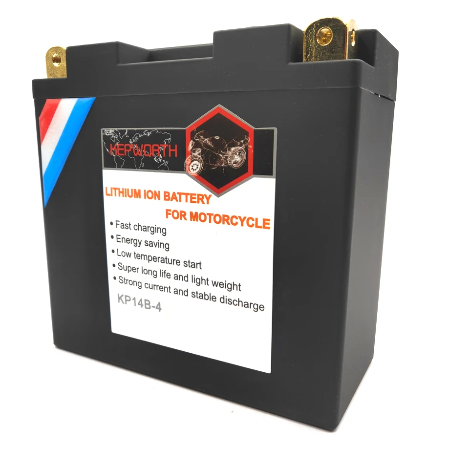KP14B-4 LiFePO4 старт мотоцикла Батарея 12V 14Ah CCA 480A литий-железо мотоцикл Батарея BMS Напряжение защита 2000 раз