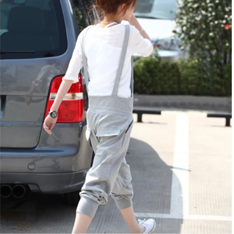 Free Shipping 2021 New Fashion Bib Pants Jumpsuit Harem Plus Size S-10XL Customized Rompers For Women Black Grey Overalls |