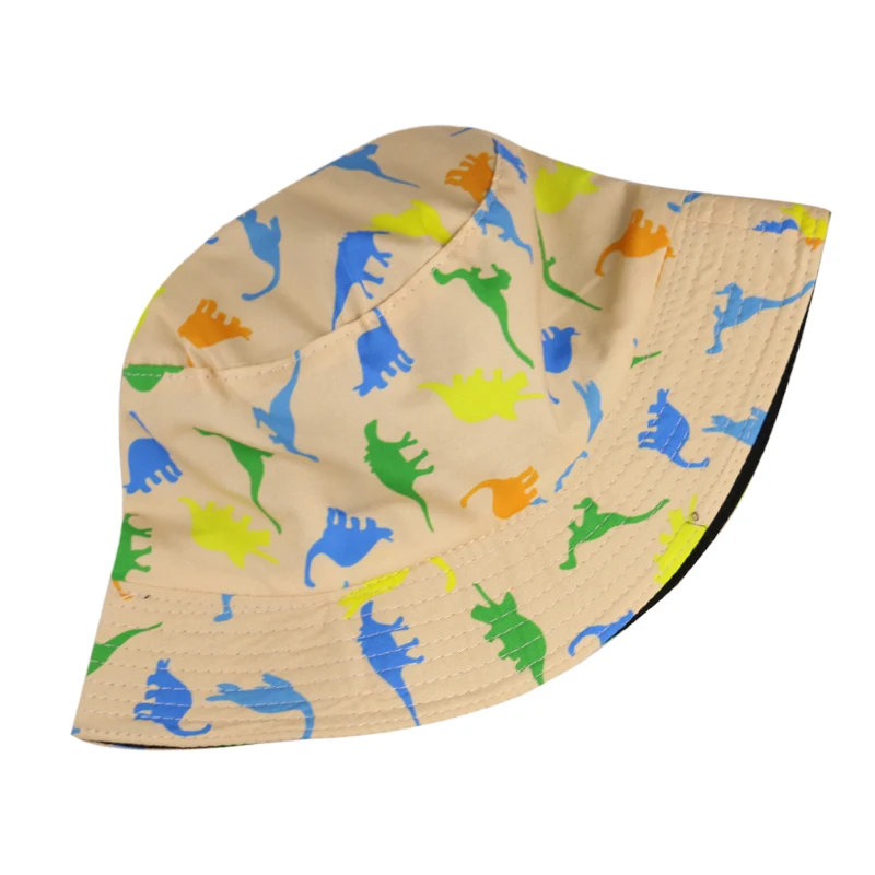 Winfox новая мультяшная Панама с принтом динозавра милые рыбацкие шапки для женщин
