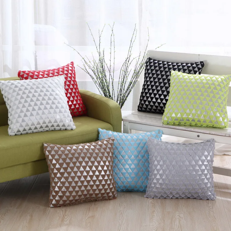 

Бронзового цвета с геометрическим рисунком декоративная подушка для дивана наволочка 45*45 плюшевая подушка домашний декор мультипликационным мотивом 40627