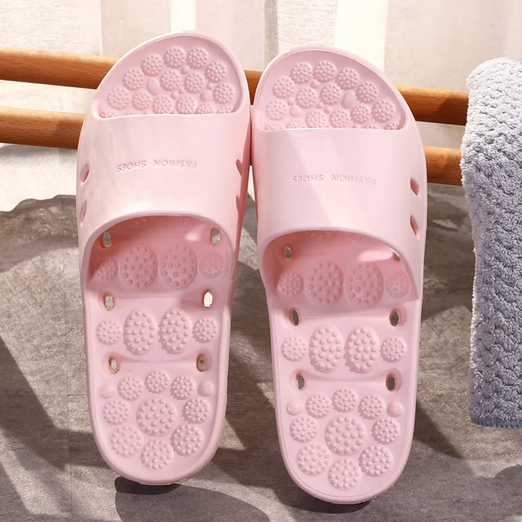 Женские массажные шлепанцы для душа летняя пляжная повседневная обувь дома и