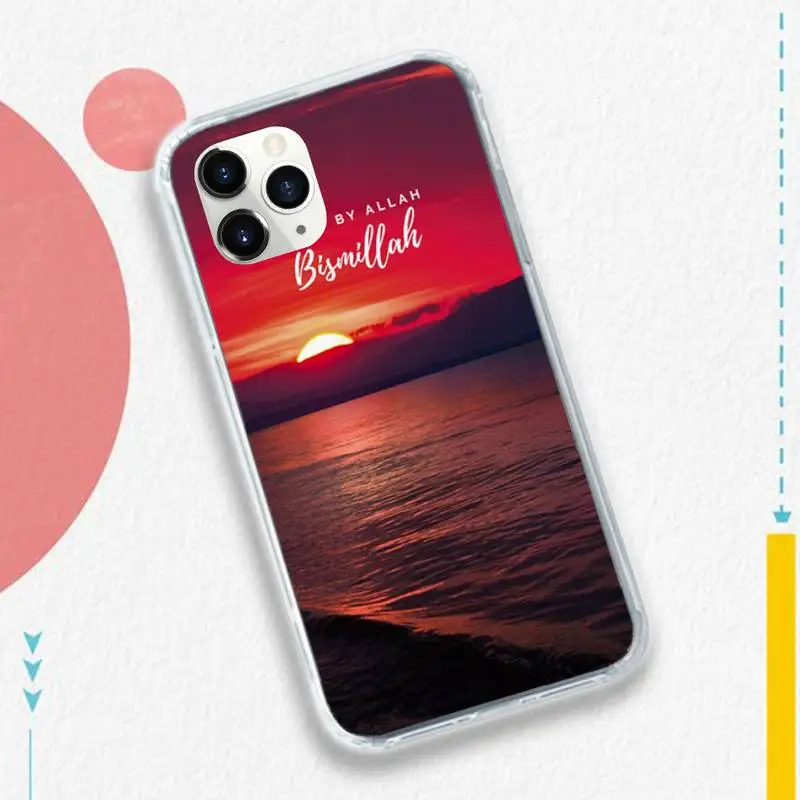 

Islamic Muslim Bismillah Phone Case for iPhone 11 12 pro XS MAX 8 7 6 6S Plus X 5S SE 2020 XR