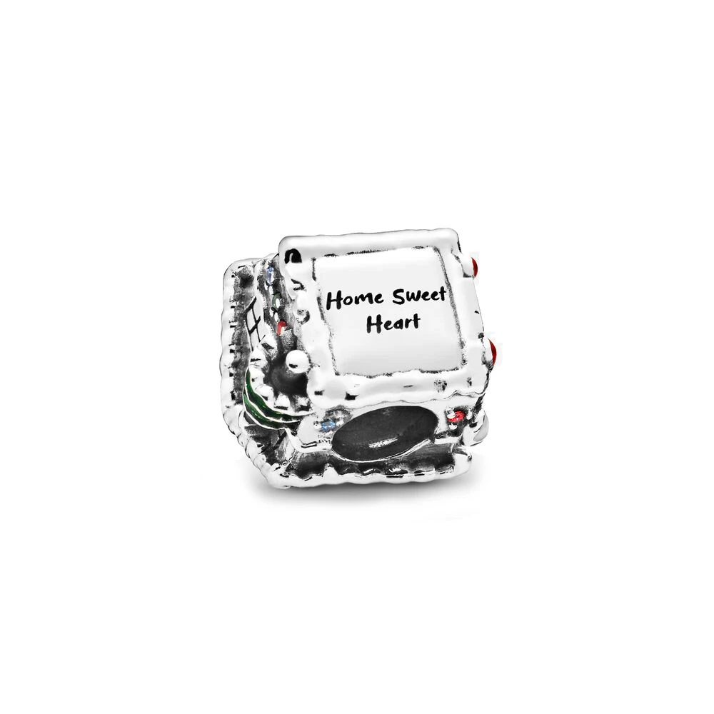 

2020 Christma New 925 Sterling Silver Beads Gingerbread House Charms fit Original Pandora Bracelets Women DIY Jewelry