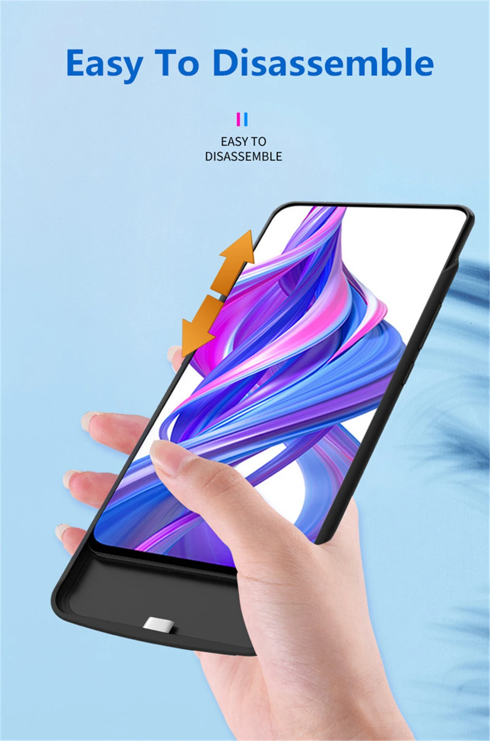 NTSPACE 6500 мАч для huawei Honor 9X Pro, чехол для зарядного устройства, резервный внешний аккумулятор, противоударный чехол для huawei Honor 9X, чехол для питания