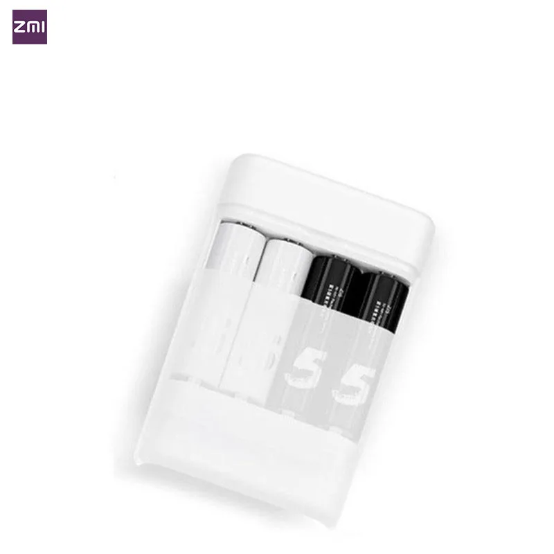 Новая версия ZMI ZI5 AA/AAA Ni MH батарея зарядное устройство с 4 слотами порты и разъёмы