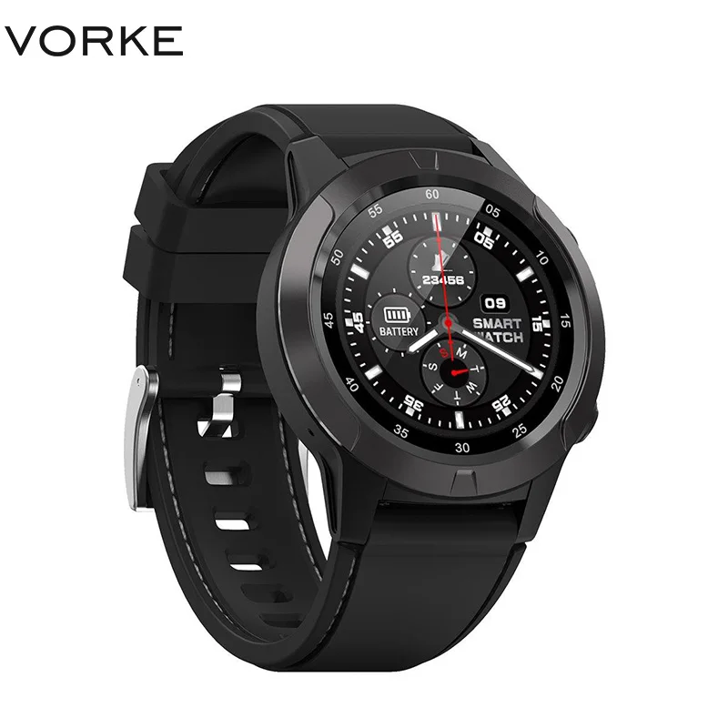 Смарт часы Vorke M4 с GPS Bluetooth пульсометром напоминанием о звонках музыкальным