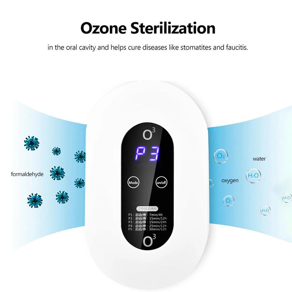

Ozone-Generator Sterilizer Air purifier Purification Fruit Vegetables Water Food Preparation Ozonator Ionizator