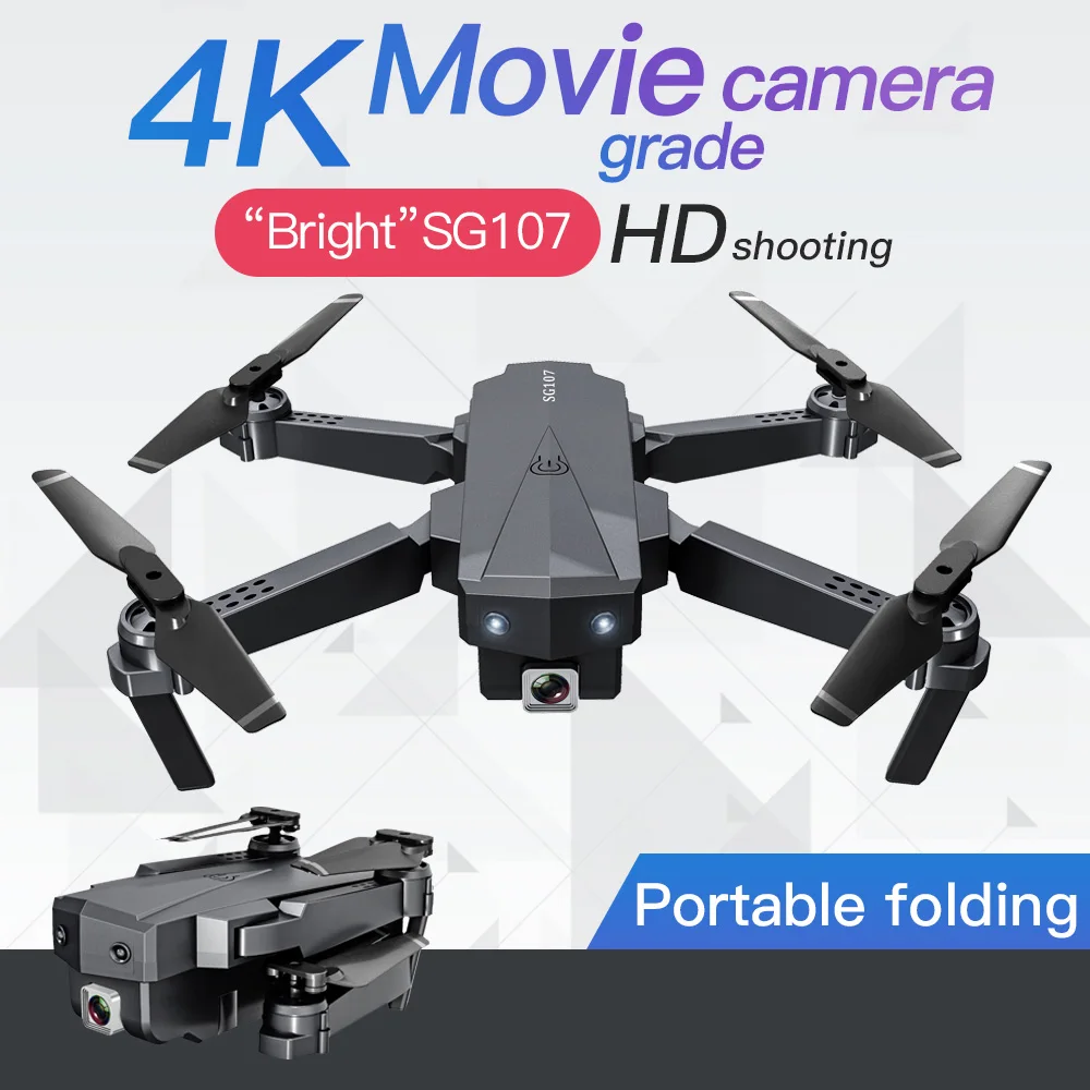 

Foldable Mini Drone with Camera 4K HD Indoor RC Quadcopter APP Control Headless Mode 360° Rotation Trajectory Flight Kids Gift