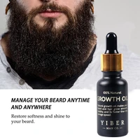 men beard growth oil soften hair growth nourishing enhancer beard wax balm moustache oil leave in conditioner beard care 20ml