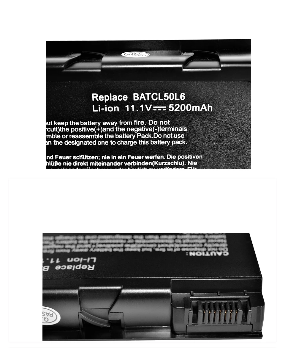 ApexWay 11,1 V 4400mAh лаптоп черный батарея для acer BATBL50L6 BATBL50L4 BATCL50L6 для TravelMate 2492 2493 4200 4202 4280