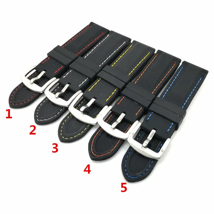 Ремешок резиновый для часов Универсальный водонепроницаемый силиконовый