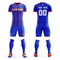 wholesale breathable soccer jersey personalized printed name number training uniforms men kids set