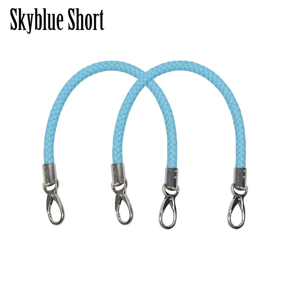 skyblue short TANQU Новинка 1 пара Obag ручки длинный короткий ремень для Obag EVA Obag женская сумка через плечо - Цвет: skyblue short