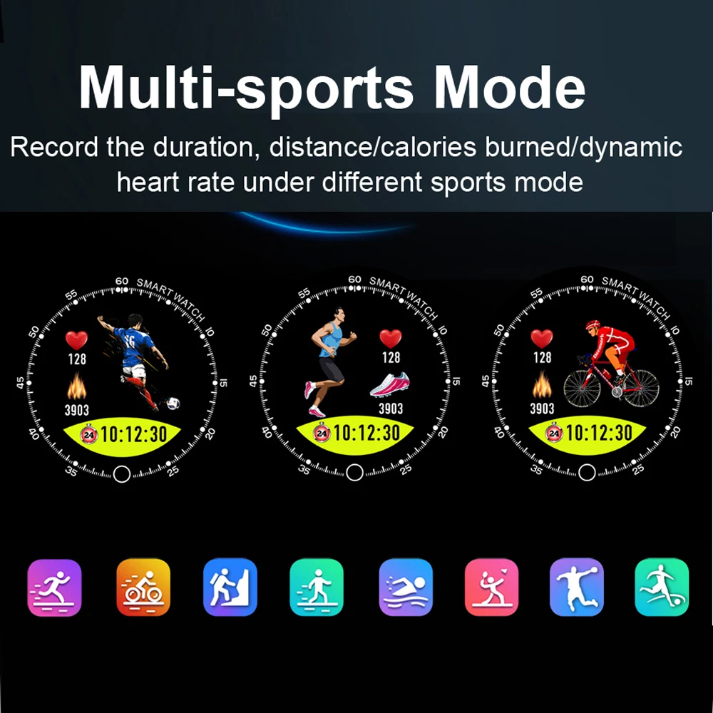 Смарт-часы часы для сна измеритель расстояния сжигаемые калории модный