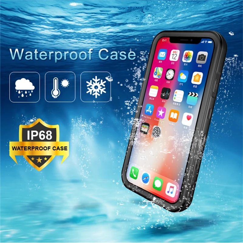 

Transparent dustproof and waterproof cover for iPhone, shockproof protective cover for iPhone x, XS, Max, XR and ip-68