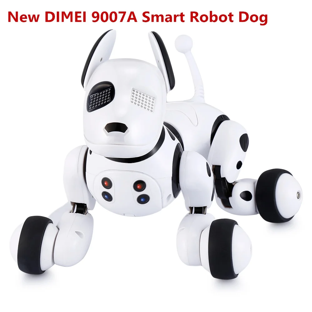 New DIMEI 9007A Dog DIMEI 9007A Умный Робот Собака 2.4 Г Беспроводной Пульт Дистанционного Управления Детская Игрушка Интеллектуальный Говорящий Робот Игрушка Собака Электронный питомец Подарок На День Рождения - Цвет: New DIMEI 9007A Dog