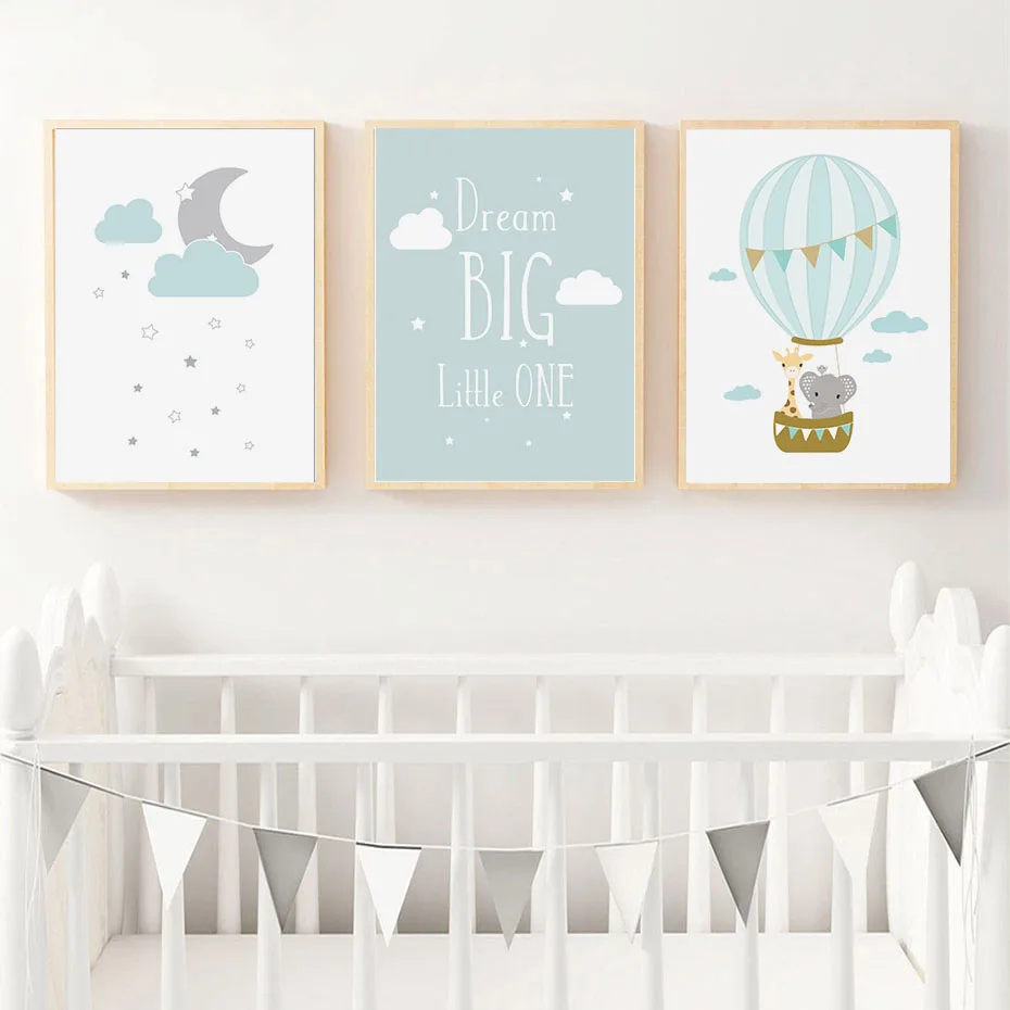 Dream Big Little One декоративная стена для детского сада художественные картины на