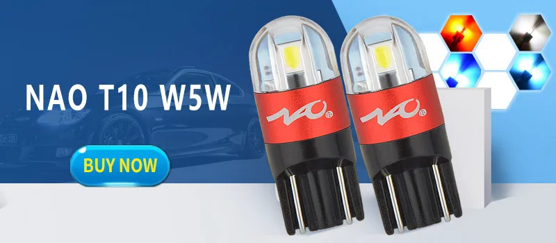 NAO 10x T10 светодиодный светильник W5W 3030 12V Светодиодный светильник для автомобиля 168 194 Авто Поворотная сторона номерного знака автомобильный парковочный светильник белого цвета