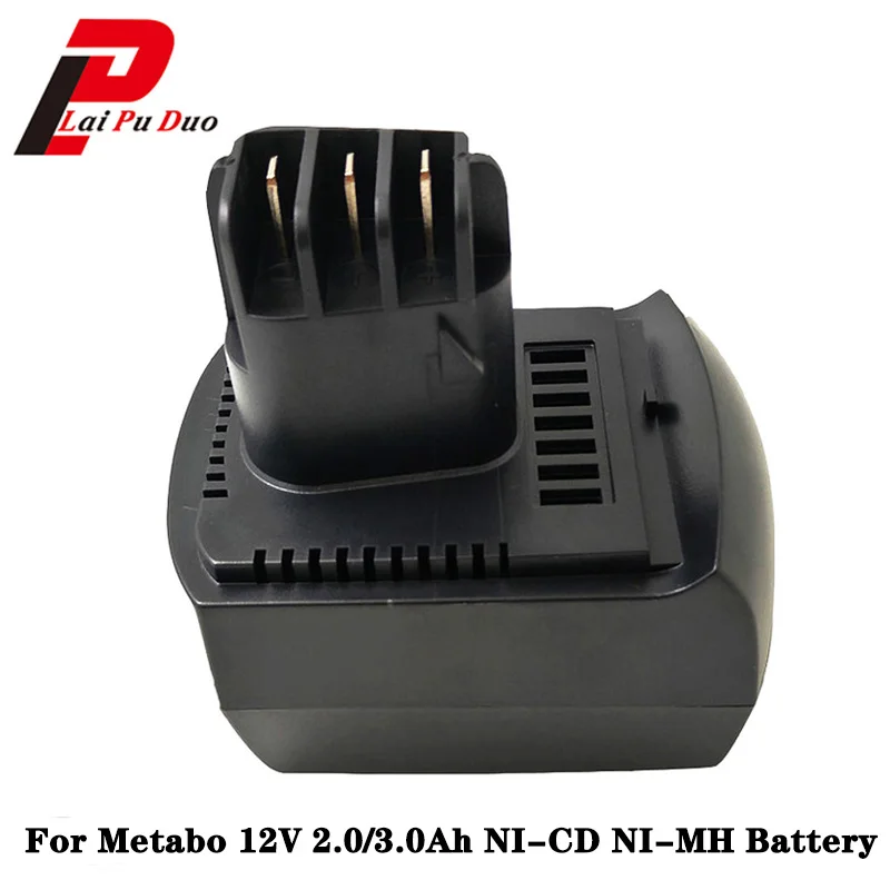 12V 2 0 3.0Ah NI CD/MH Замена Мощность инструмент Батарея для METABO: 6.02151.50 BZ12SP BSZ 12 МГБ BZ SP ULA9.6