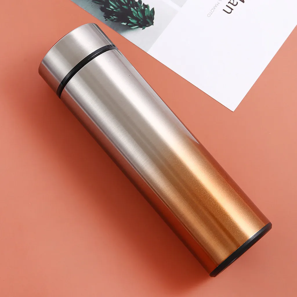 500 мл постепенная Вакуумная бутылка для воды из нержавеющей стали фляга большой