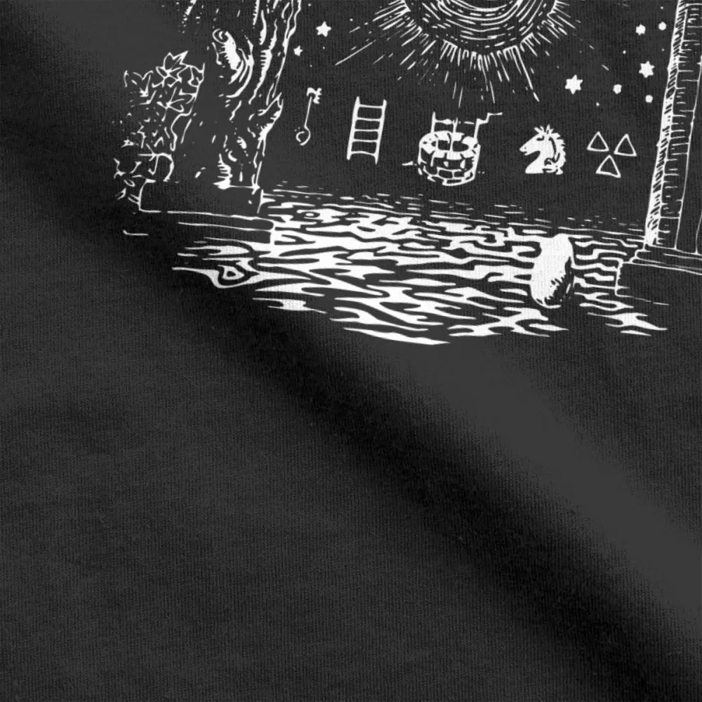 Twin Peaks Pillars T-Shirts for Men Short Sleeve Vintage Tees Crew Neck 100% Cotton Clothes Plus Size T Shirt |