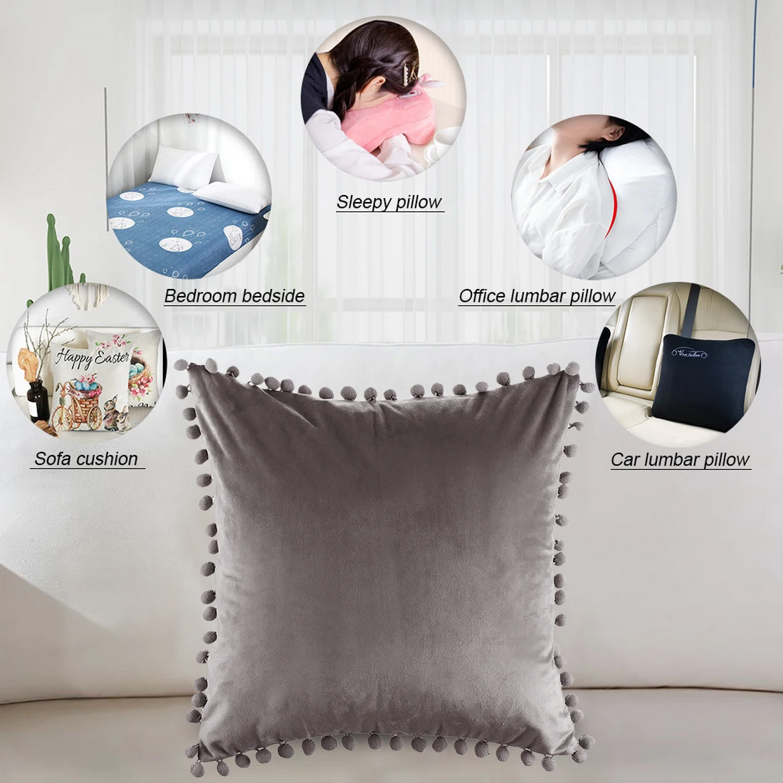 45 × см искусственная лимонная тема с принтом домашняя наволочка кровать стул