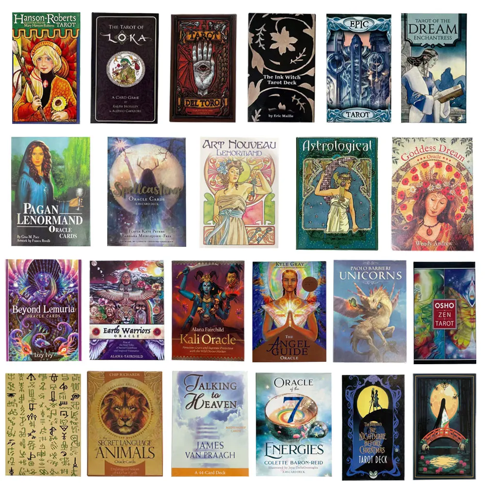 Карточки с надписью Lenormand Классические настольные игры на английском языке