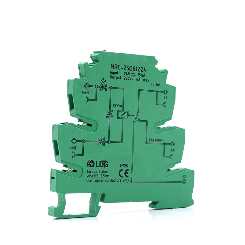 MRC 25A61Z24 реле ssr 6A 250VAC/DC выходной светодиодный электромагнитный релейный модуль