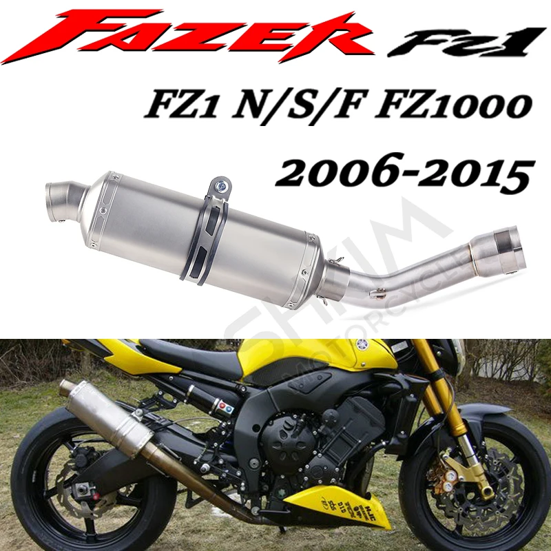 Глушитель выхлопной трубы для мотоцикла YAMAHA FZ1 N F S FAZER FZ1N FZ1000 2005-2016 | Автомобили и