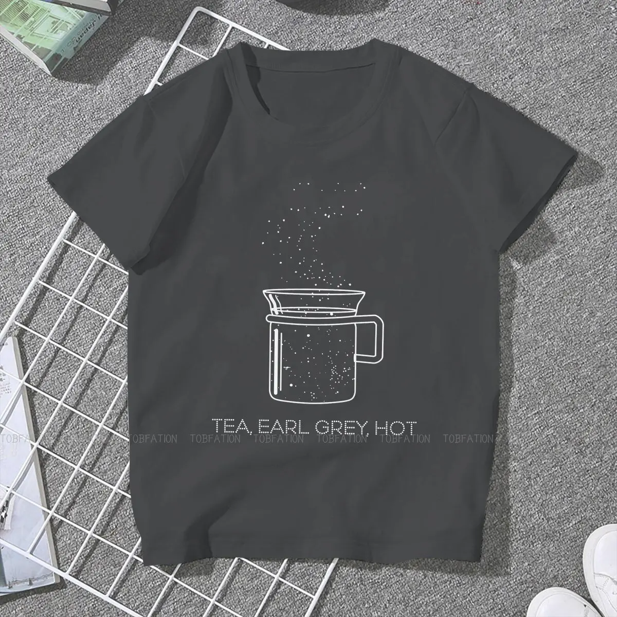

Tea Earl Grey Hot Women Tshirts Stars Treke Space Science TV Series Gothic Vintage Female Clothing Loose Cotton Graphic Tops