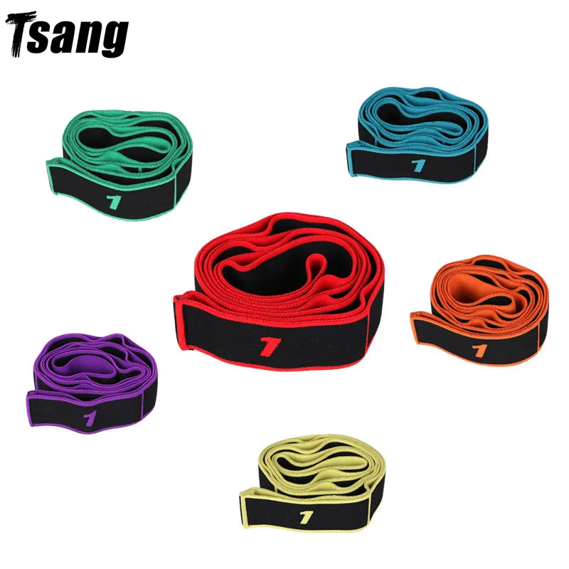 

Yoga Pull Strap Belt Resistance Bands Fitness Body Building Elastic Latin Dance Stretching Band Pilates Exercise Fitness Band