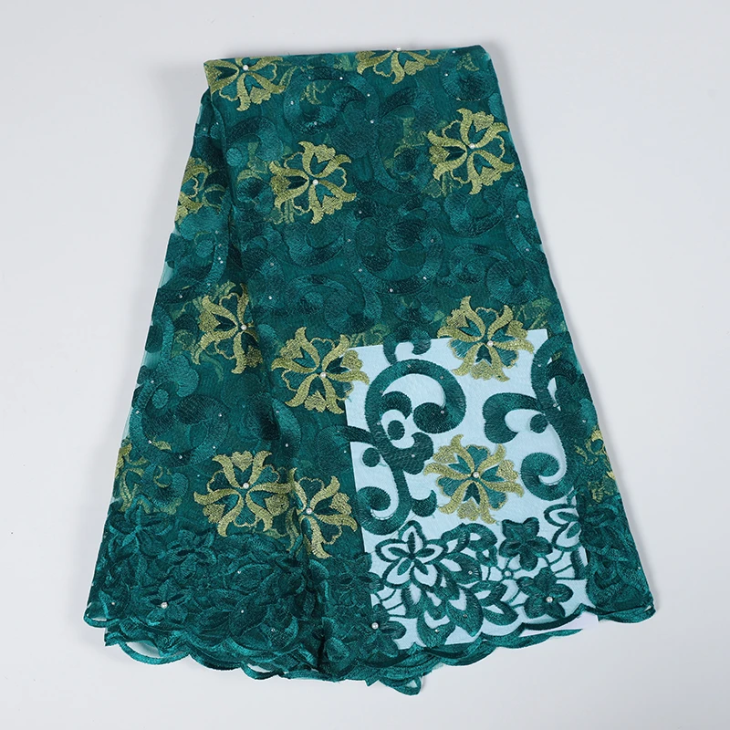 2019 хит продаж гипюровая африканская кружевная ткань бисерное свадебное платье