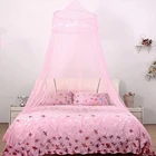 Навес для купольной кровати из полиэстера, сетка от комаров, накидка для принцессы, складная элегантная сказочная кружевная шторка для детской комнаты