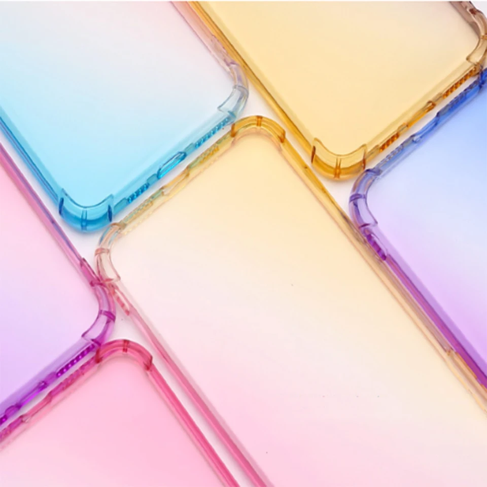 Роскошный тонкий прозрачный цветной чехол для телефона Samsung Note 8 9 10 Note10plus M10 20 30