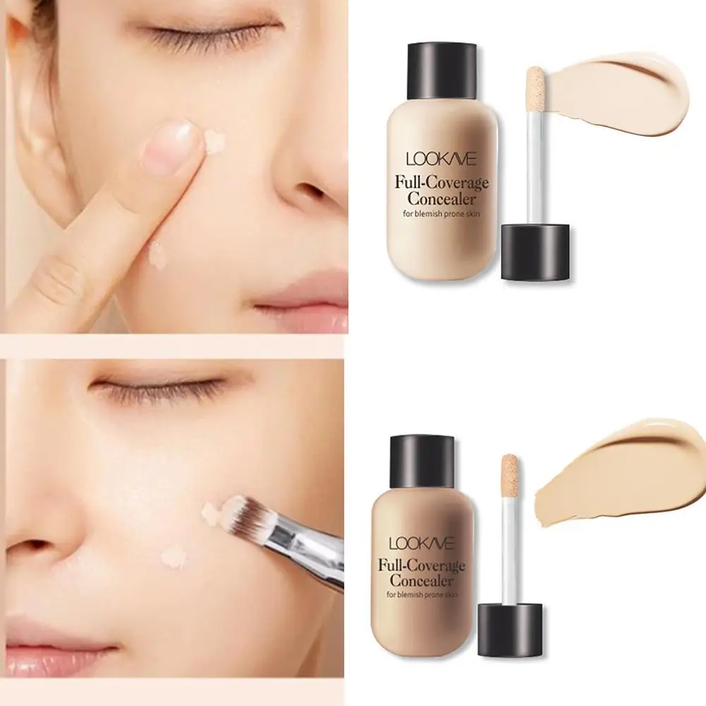

12g Small Bottle Face Concealer Liquid Skin Color Corrector Circles Cream Remove Dark Makeup Cosmetics Eye Waterproof White P2G1