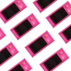 10 лотковпартия, пластиковые ресницы для наращивания, 8-20 мм