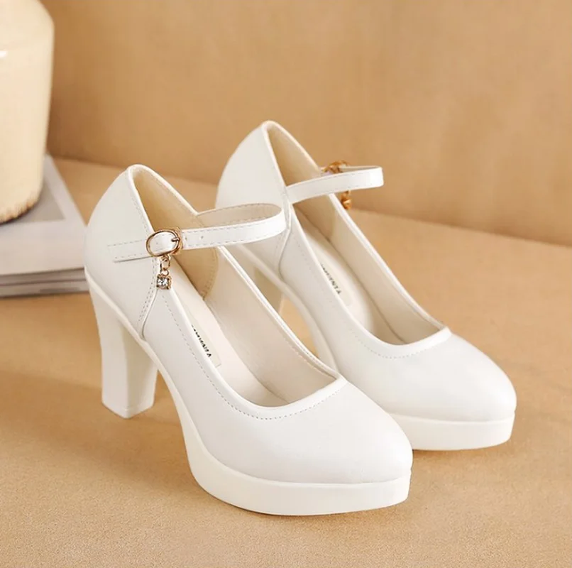 2019 г. Новые весенне-осенние повседневные туфли на высоком каблуке пикантные