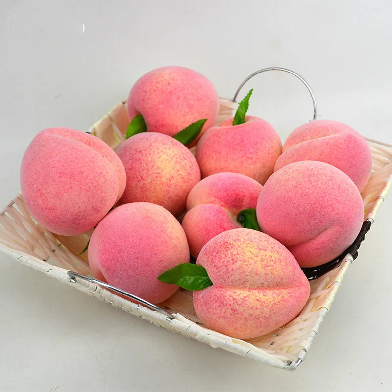 

Festive Party Supplies Artificial Decorations Fruits Color Foam Simulation Peach Model Imitation Ornament Props 6pc/lot