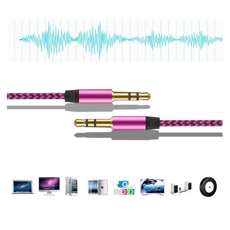 Aux кабель 3 5 мм со штекером стерео вспомогательный автомобильный аудиокабель