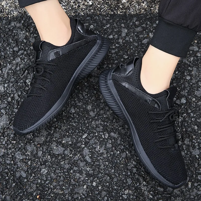 Tennis Shoes Sport Men Non Slip Ultra Lightweight Black Mesh Walking Gym Sneakers Zapatillas Tenis De Hombre Training Shoe | Спорт и