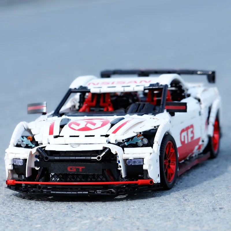 

Hot Mocstyle 23010 The Nismo Nissan GTR GT3 Speed Racing Sport Car Building Blocks Bricks Toys Birthday Christmas Gift For Kids