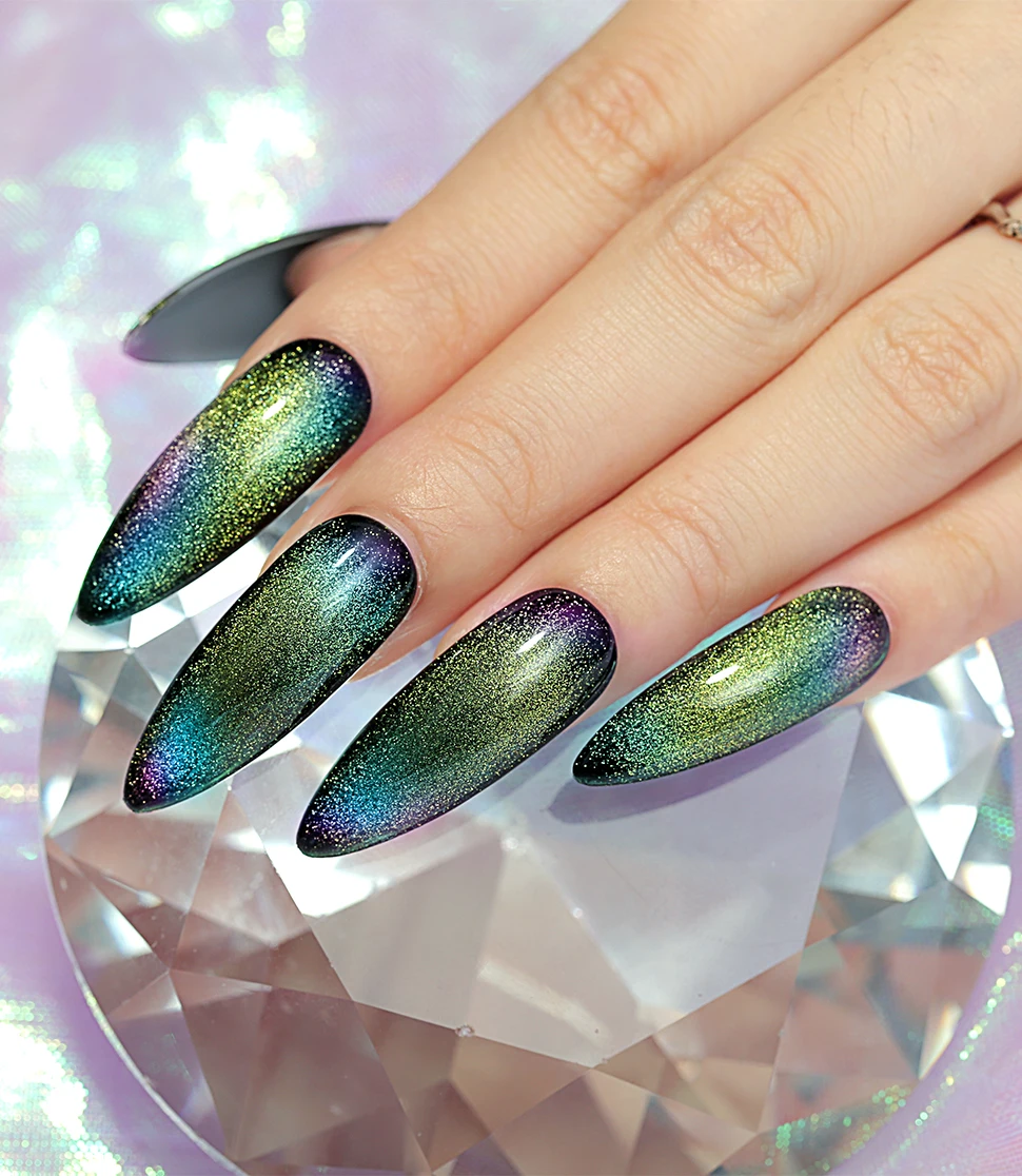 Lacheer Galaxy магнитный гель замачиваемый долговечный светодиодный гель нужен черный базовый гель, вылечиваемый УФ/светодиодной лампой Galaxy Star Effect 6 цветов