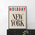 1959 Новый Йорк Праздник Средний век современный журнал постер печать травы любалин типография пол Ранд Элвин люкстиг nyc Бруклин