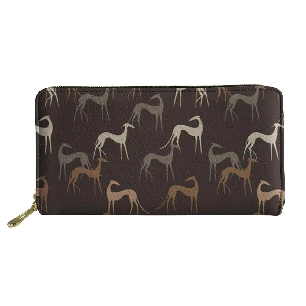 Длинный кошелек из искусственной кожи с изображением животных для женщин и