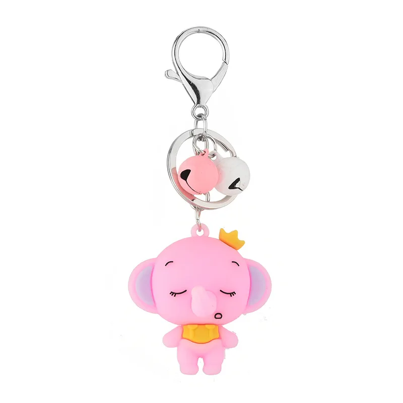 ПВХ мягкий резиновый брелок для ключей со слоном автомобиля новая пара