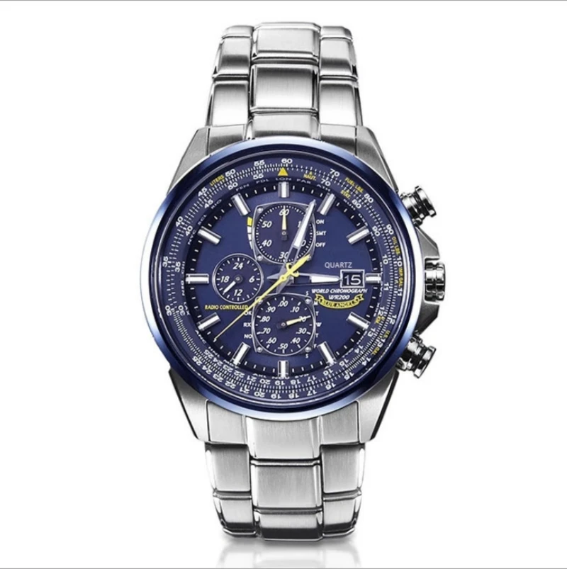 

2021 men's watch WISH e-commerce Tiecheng watch six-hand steel belt belt quartz watch can be shipped one by one